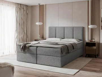 Laggano sengepakke kontinentalseng 160x200 cm - grå - Møbler - Senger - Kontinentalsenger