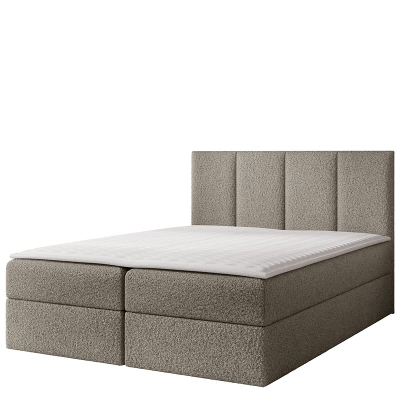 Laggano sengepakke kontinentalseng 160x200 cm - taupe - Møbler - Senger - Kontinentalsenger