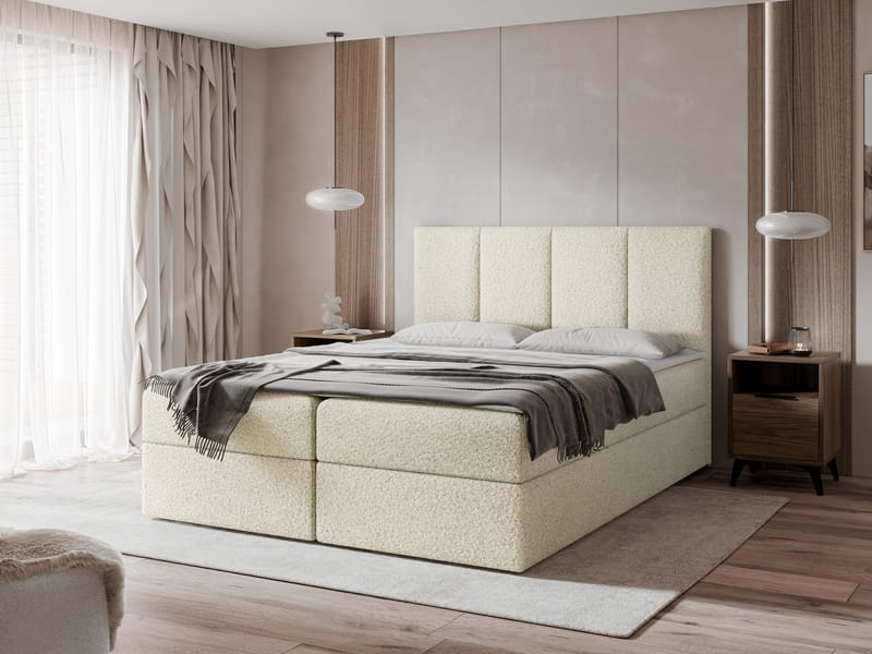 Laggano sengepakke kontinentalseng 180x200 cm - beige - Møbler - Senger - Kontinentalsenger