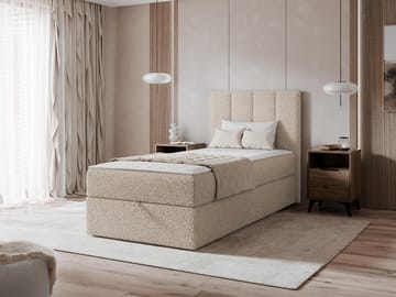Laggano sengepakke kontinentalseng 80x200 cm - Lambi 06 beige - Møbler - Senger - Kontinentalsenger