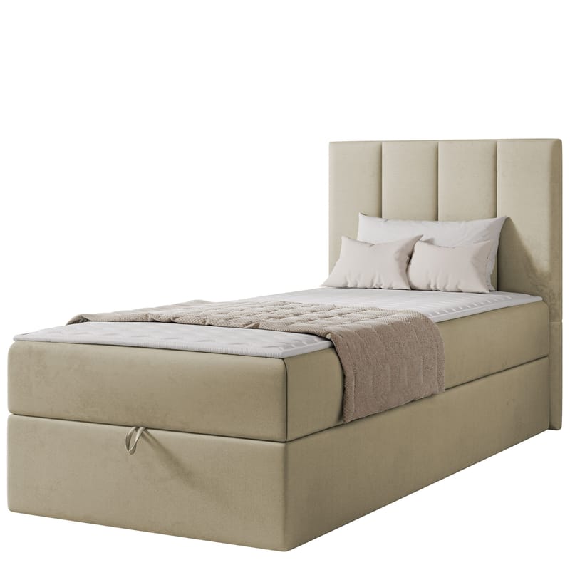 Laggano sengepakke kontinentalseng 80x200 cm - Polo 872 beige - Møbler - Senger - Kontinentalsenger