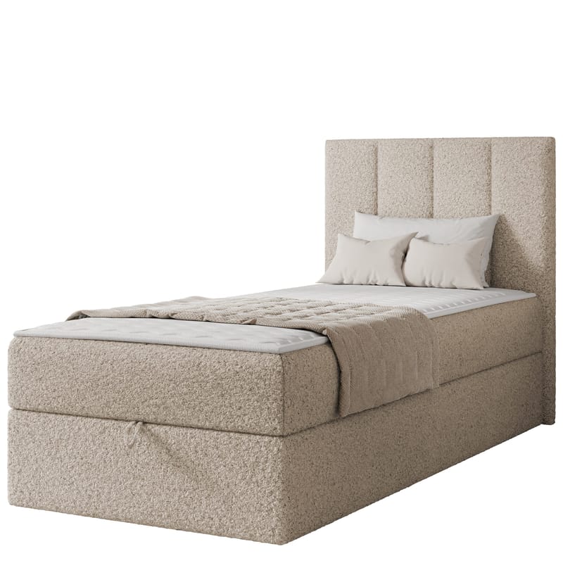 Laggano sengepakke kontinentalseng 90x200 cm - beige - Møbler - Senger - Kontinentalsenger
