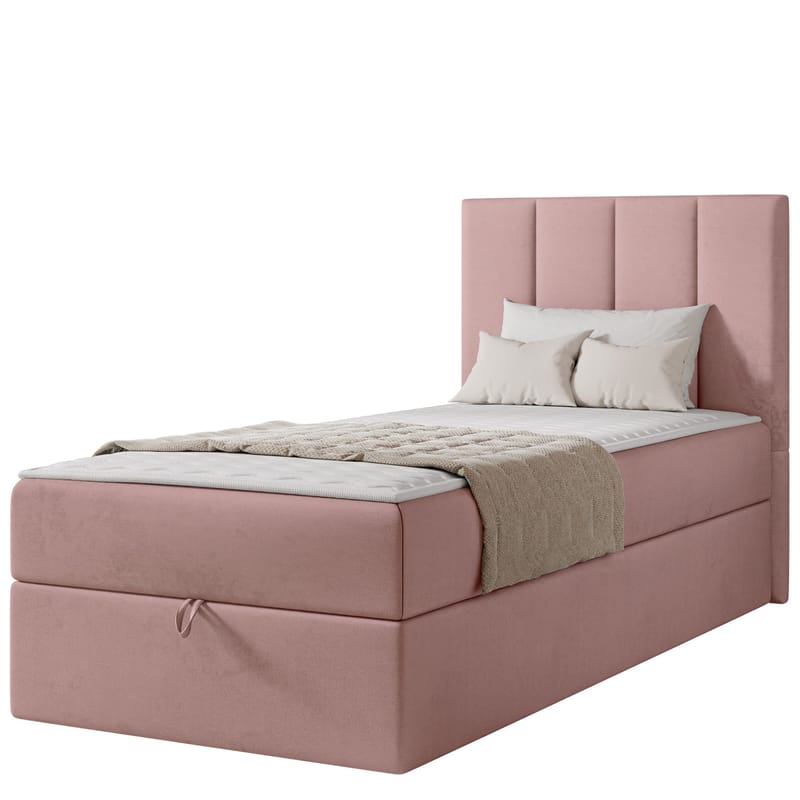 Laggano sengepakke kontinentalseng 90x200 cm - rosa - Møbler - Senger - Kontinentalsenger