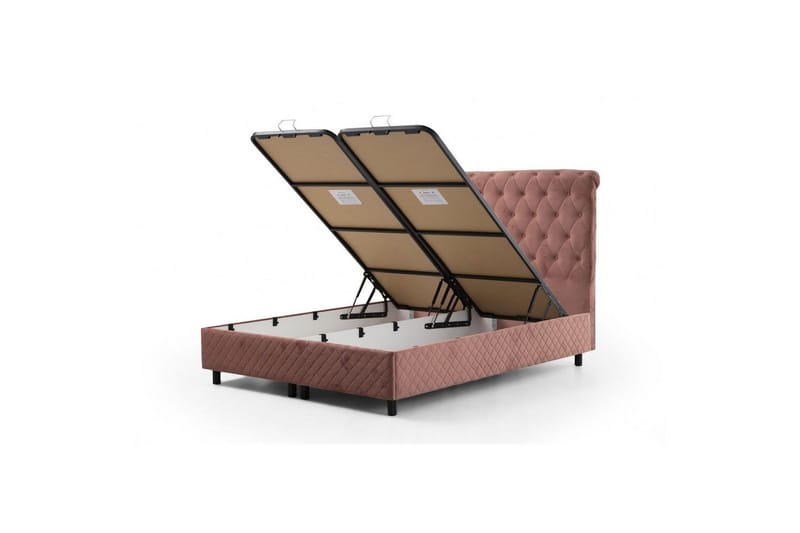Lamoon Frame Seng 160x200 cm - Rødmende rosa - Møbler - Senger - Rammeseng