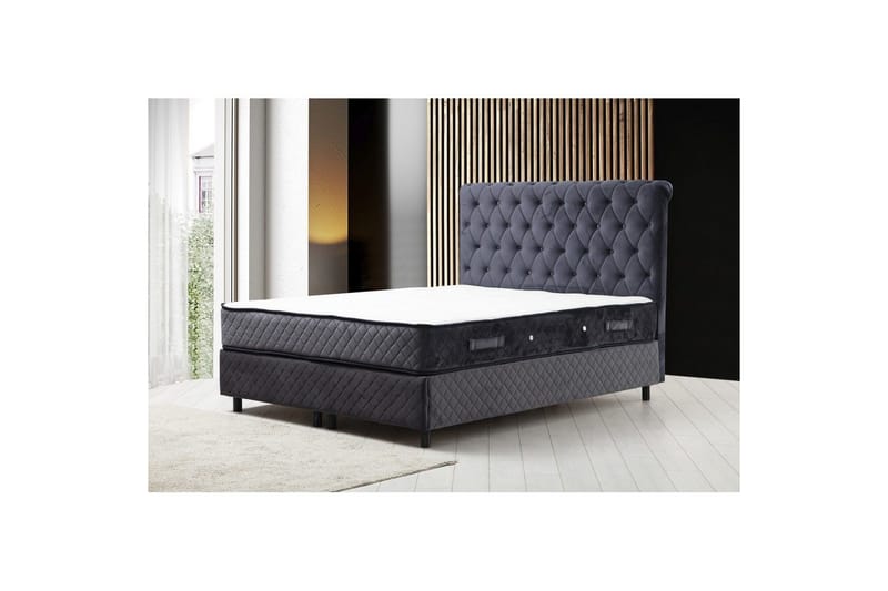 Lamoon Komplett Sengepakke 150x200 cm - Antrasitt - Møbler - Senger - Komplett sengepakke