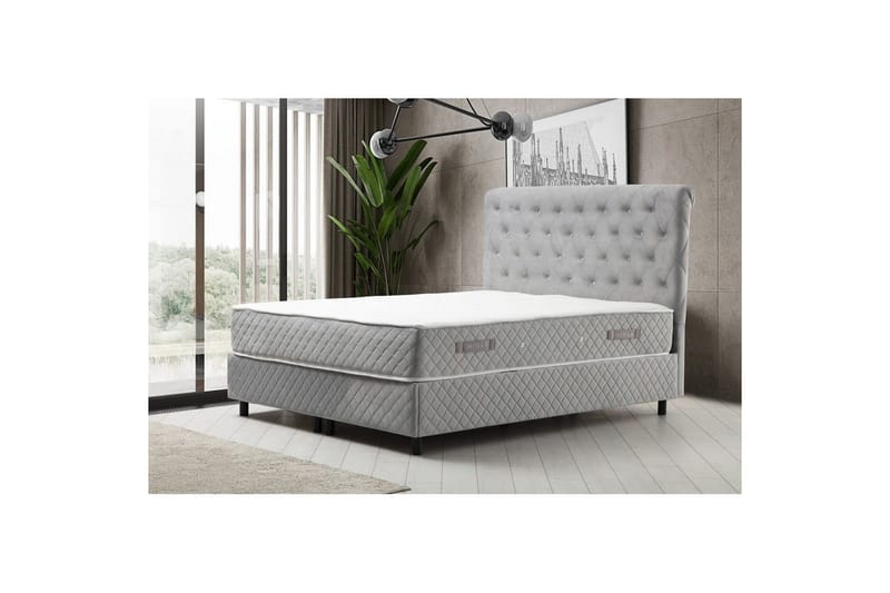Lamoon Komplett Sengepakke 150x200 cm - Taupe - Møbler - Senger - Komplett sengepakke