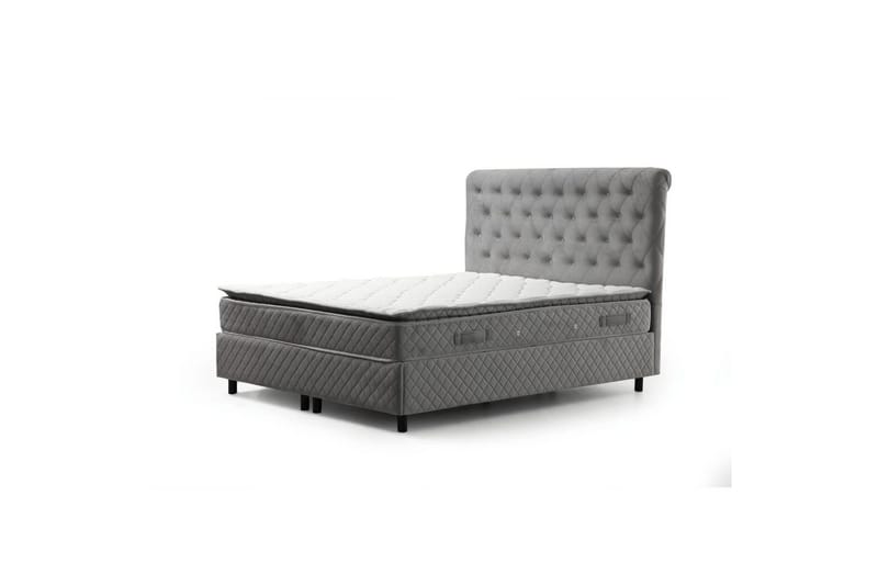 Lamoon Komplett Sengepakke 160x200 cm - Grå - Møbler - Senger - Komplett sengepakke