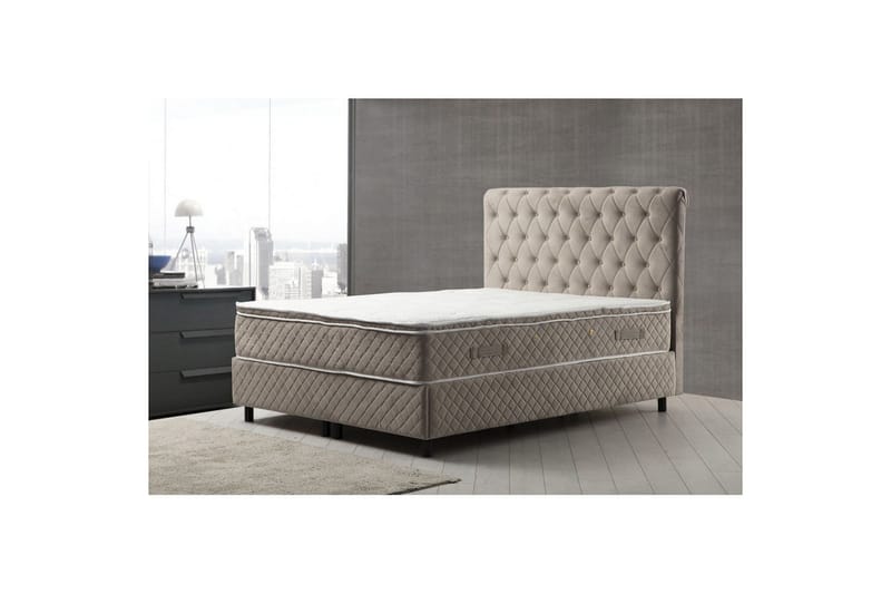 Lamoon Sengepakke Kontinentalseng 120x200 cm - Beige - Møbler - Senger - Kontinentalsenger