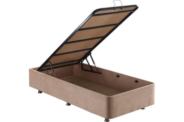 Latrona Kontinentalseng 120x200 cm - Lysebrun - Møbler - Senger - Komplett sengepakke
