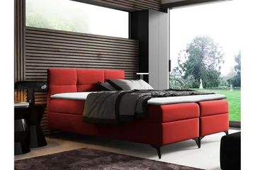 Leckersbo Sengpakke Kontinentalseng 180x200 cm - Rød - Møbler - Senger - Kontinentalsenger