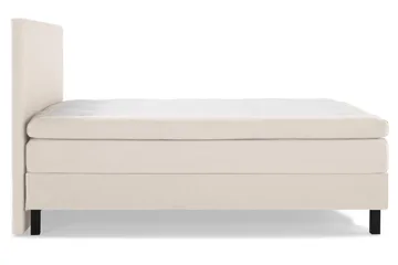 Lucky Komplett Sengepakke 160x200 Lateks Glatt Sengegavl - Beige - Møbler - Senger - Kontinentalsenger
