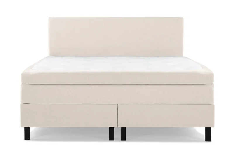 Lucky Komplett Sengepakke 160x200 Lateks Glatt Sengegavl - Beige - Møbler - Senger - Kontinentalsenger