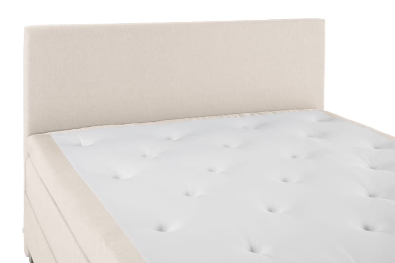 Lucky Komplett Sengepakke 160x200 Lateks Glatt Sengegavl - Beige - Møbler - Senger - Kontinentalsenger