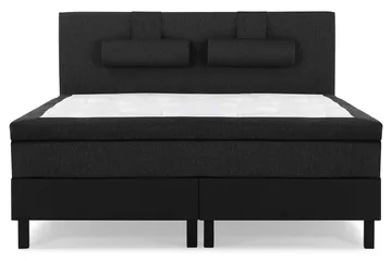 GlattSengegavl 160 cm - Svart|Grå|Pu