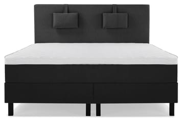 GlattSengegavl 160 cm - Svart/Grå