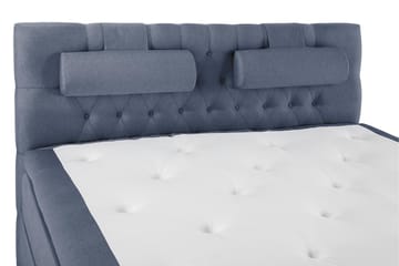Lucky Komplett Sengepakke 160x200 Polyeter Diamant Sengegavl - Nakkepute Stor Mørkeblå - Møbler - Senger - Kontinentalsenger