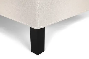 Lucky Komplett Sengepakke 160x200 Polyeter Diamant Sengegavl - Nakkepute Stor Beige - Møbler - Senger - Kontinentalsenger
