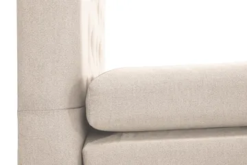 Lucky Komplett Sengepakke 160x200 Polyeter Diamant Sengegavl - Nakkepute Stor Beige - Møbler - Senger - Kontinentalsenger
