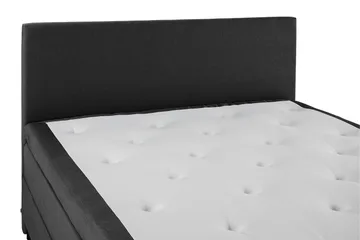 Lucky Komplett Sengepakke 180x200 Lateks Glatt Sengegavl - Svart/Grå - Møbler - Senger - Kontinentalsenger