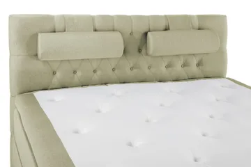 Lucky Komplett Sengepakke 180x200 Memory Diamant Sengegavl - Nakkepute Stor Grønn - Møbler - Senger - Kontinentalsenger