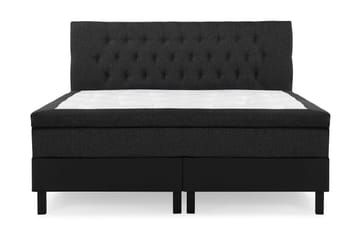 Diamant Sengegavl 180 cm - Svart/Grå/PU
