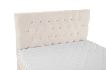 Lucky Komplett Sengpakke 120x200 cm Skummadrass Diamant Gavl - Beige - Møbler - Senger - Kontinentalsenger