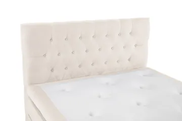 Lucky Komplett Sengpakke 140x200 cm Memory Diamant Sengegavl - Beige - Møbler - Senger - Kontinentalsenger