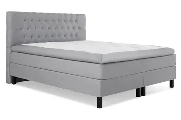 Lucky Komplett Sengpakke 180x200 cm Memory Diamant Sengegavl - Mellangrå - Møbler - Senger - Kontinentalsenger