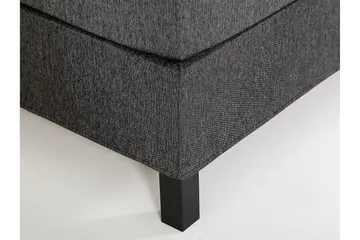 Lucky Kontinentalseng 150x200 Skum - Svart/Grå - Møbler - Senger - Kontinentalsenger