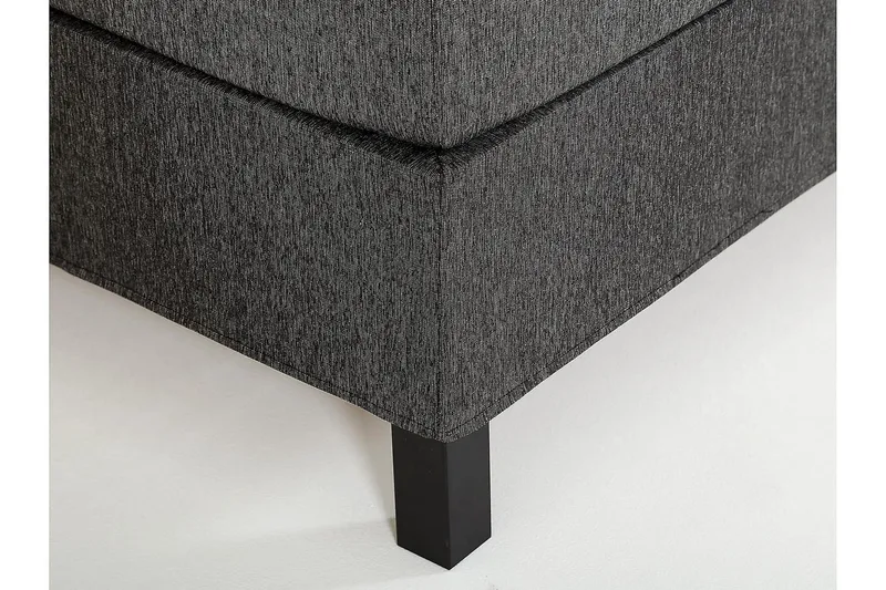 Lucky Kontinentalseng 150x200 Skum - Svart/Grå - Møbler - Senger - Kontinentalsenger