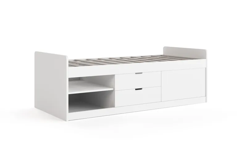 Lundvik Sengeramme 90x200 cm med oppbevaring - Møbler - Senger - Sengeramme & sengestamme