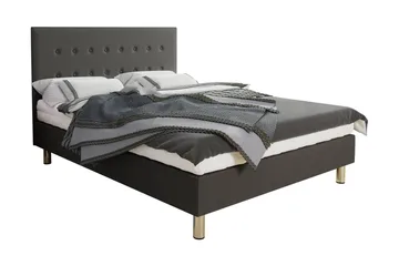 Lux Kontinentalseng 140x204 cm - Grå - Møbler - Senger - Kontinentalsenger