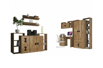 Castlebay Möbelset För Sovrum Brown - Møbler - Senger - Møbelsett til soverom