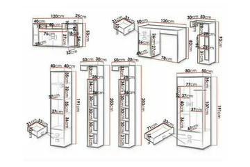Castlebay Möbelset För Sovrum White - Møbler - Senger - Møbelsett til soverom