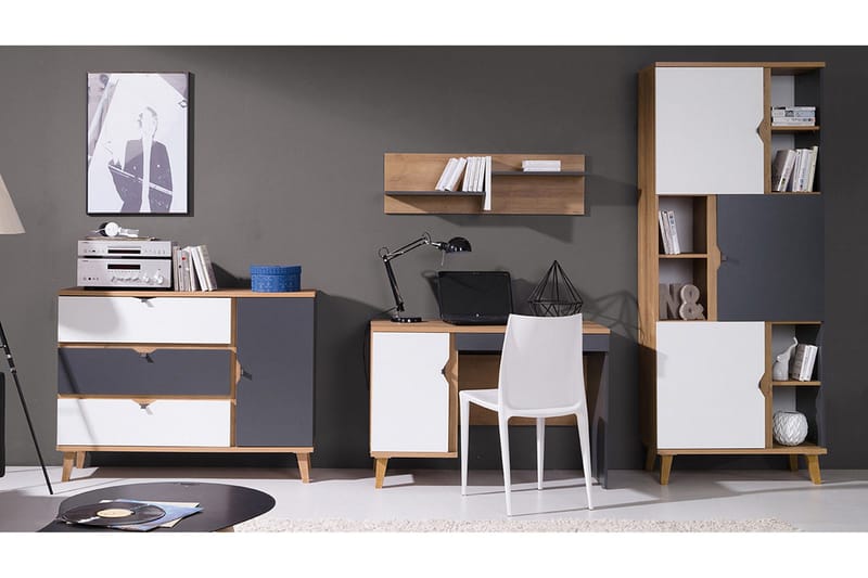 Memone Møbelsett Barn, Beige / Grå /  Hvit