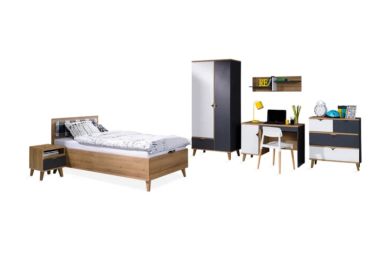 Memone Møbelsett Barn - Hvit - Møbler - Senger - Møbelsett til soverom