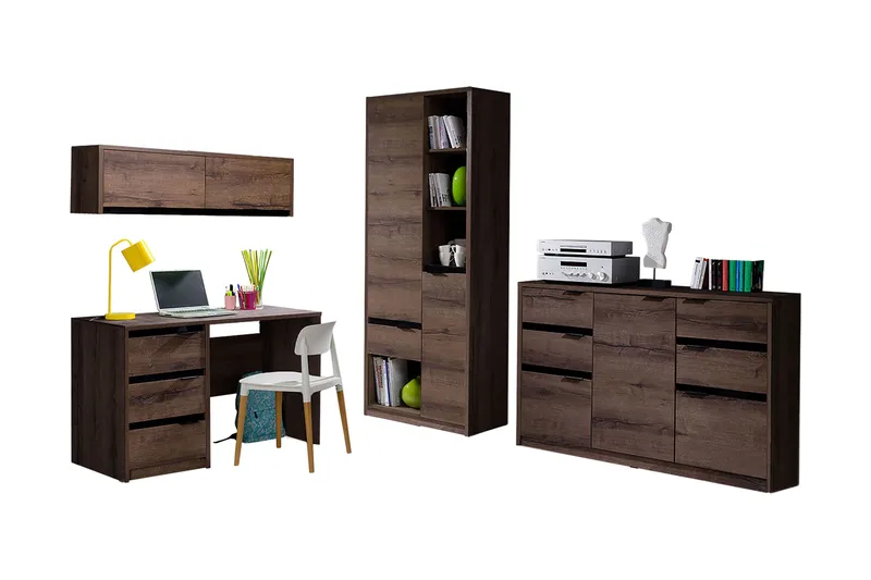 Najera Soveromsett barn - Hvit - Møbler - Senger - Møbelsett til soverom