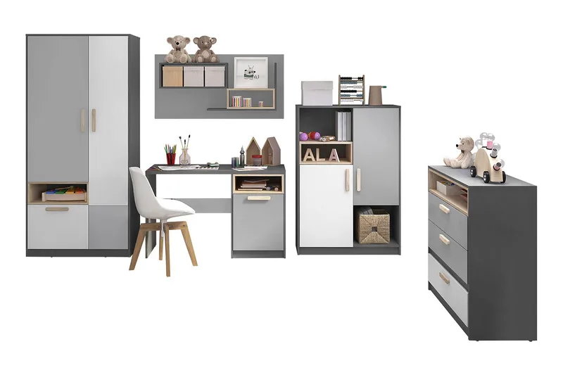 Pok Soveromsett Barn - Møbler - Senger - Møbelsett til soverom