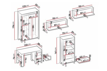Rathmore Møbelsett For Soverommet - Svart - Møbler - Senger - Møbelsett til soverom
