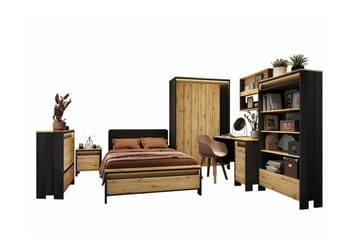 Rathmore Møbelsett For Soverommet - Svart - Møbler - Senger - Møbelsett til soverom