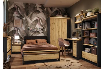 Rathmore Møbelsett For Soverommet - Svart - Møbler - Senger - Møbelsett til soverom