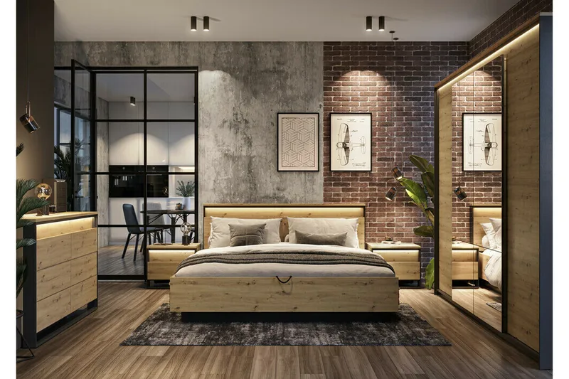 Rathmore Möbelset För Sovrum Black - Møbler - Senger - Møbelsett til soverom