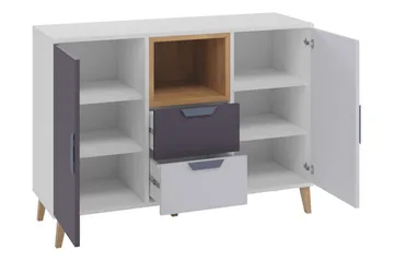 Sayuki Møbelsett Til Soverom - Hvit/Grå - Møbler - Senger - Møbelsett til soverom