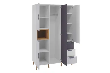 Sayuki Møbelsett Til Soverom - Hvit/Grå - Møbler - Senger - Møbelsett til soverom