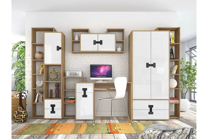 White - Møbler - Senger - Møbelsett til soverom