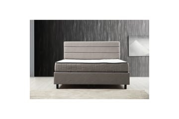 Madrass, Underdel og Hodegjerde Sonyi Sett Lys Grå - 120 x 114 x 200 cm - Møbler - Senger - Sengeramme & sengestamme