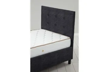 Madrass, Underdel og Hodegjerde Pilode Set Antrasitt - 120 x 107 x 204 cm - Møbler - Senger - Sengeramme & sengestamme