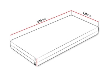 Frohike Fjærmadrass 120x200 cm - Hvit - Møbler - Barnemøbler - Barneseng & Juniorseng - Rammemadrass barn & barnemadrass