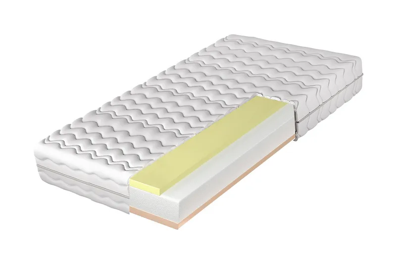 Fynlee Skummadrass 180x200 cm - Hvit - Møbler - Senger - Madrasser - Skummadrass