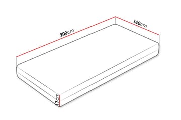 Garbo Fjærmadrass 160x200 cm - Hvit - Møbler - Barnemøbler - Barneseng & Juniorseng - Rammemadrass barn & barnemadrass